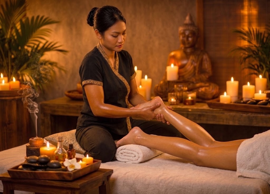 Reflexology foot massage